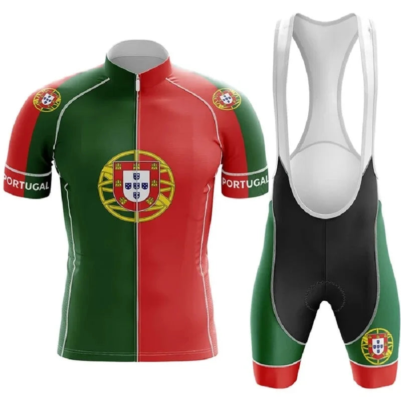 Conjunto de Ciclismo Portugal MTB com Bretelle Portugal Bretelle