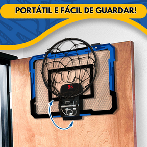 Cesta de Basquete Com Marcador de Pontos + 3 Bolas Inclusas