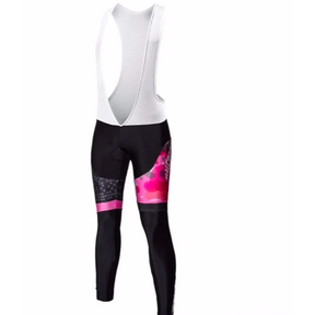 Calça Bretelle de Ciclismo Feminina com Gel Bretelle Branco