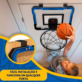 Cesta de Basquete Com Marcador de Pontos + 3 Bolas Inclusas