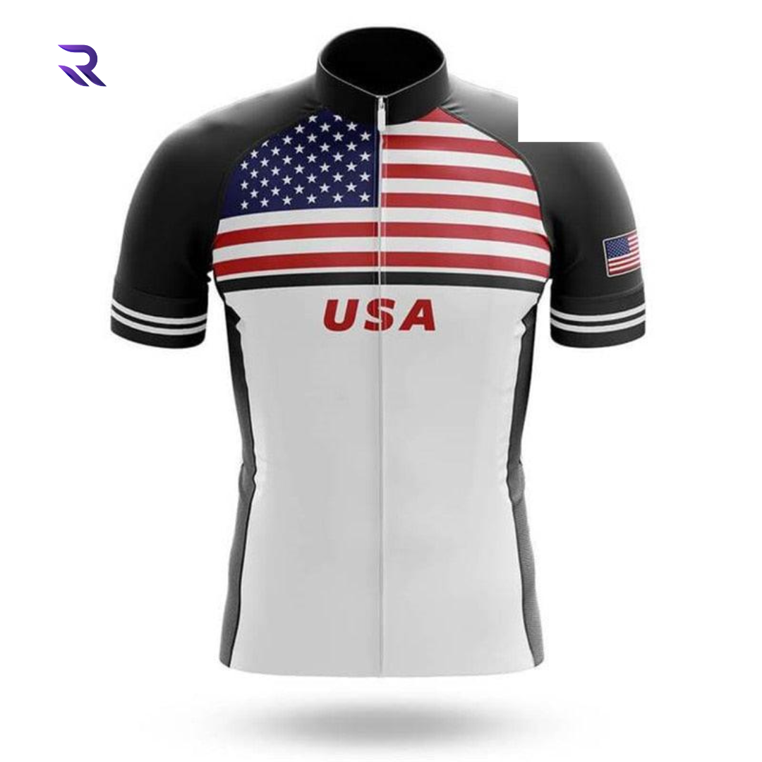 Camisa de Ciclismo Masculina dos Estados Unidos - EUA Ciclismo