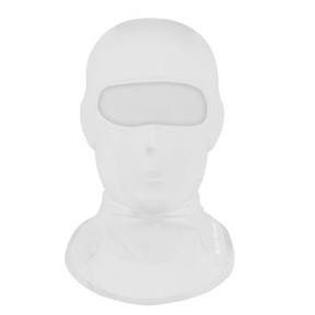 Máscara Balaclava de Ciclismo Anti-Suor Proteção UPF50+ Branco