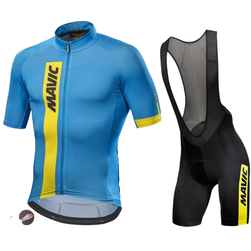Conjunto Camisa e Bretelle de Ciclismo Mavic MTB
