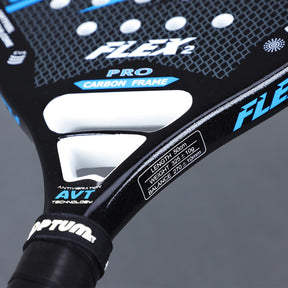 Kit Duas Raquetes de Beach Tennis Optum Flex II Pro Carbon + Bolas