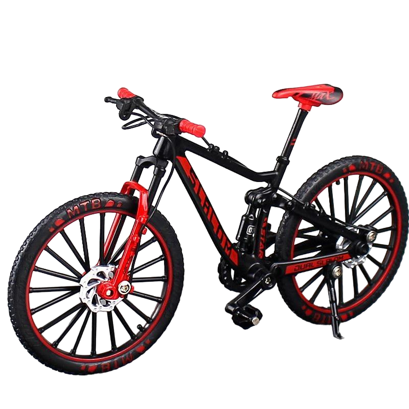 Miniatura de Bicicleta MTB de Metal Vermelha