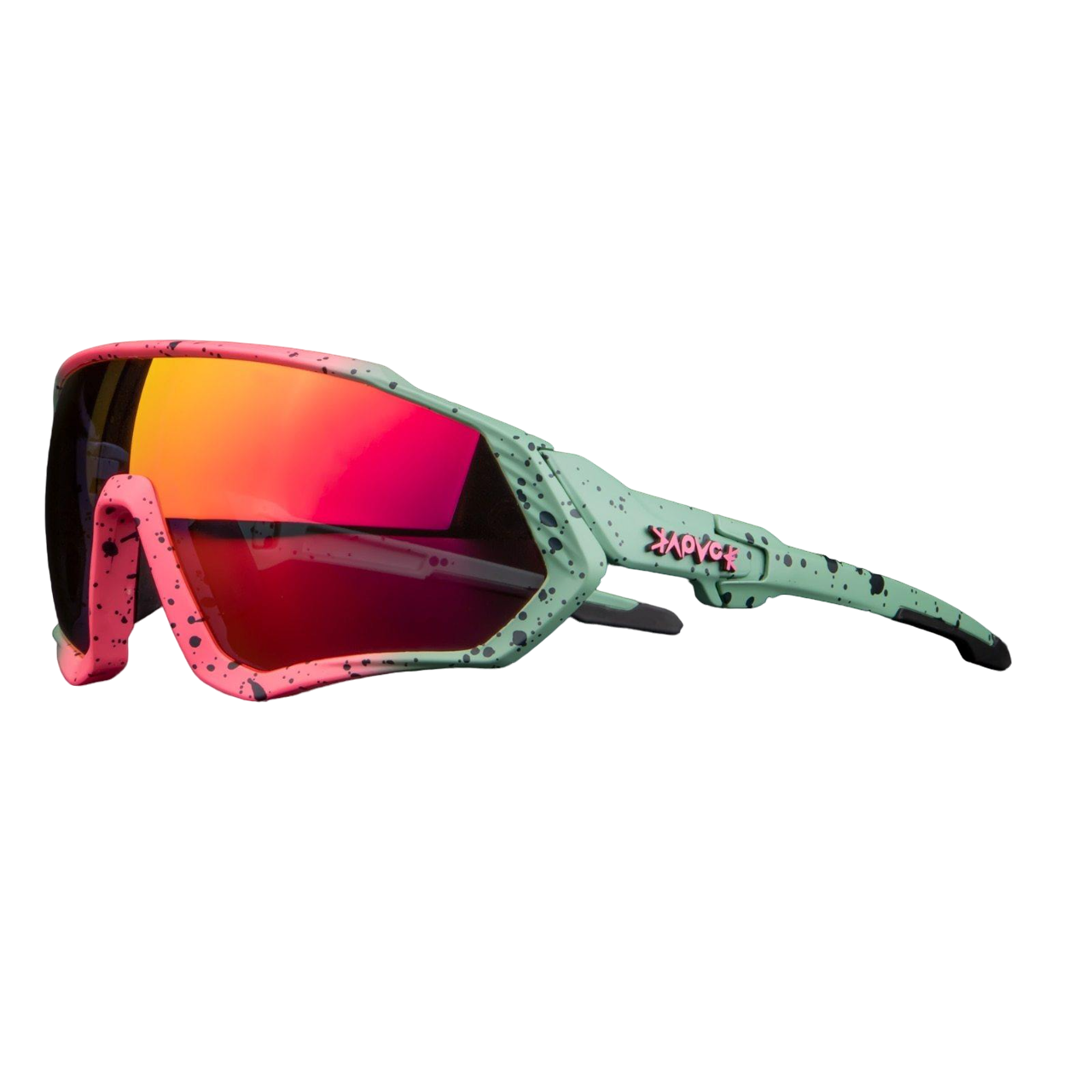 Óculos de Ciclismo & Corrida com Lentes Polarizadas Azul com Rosa 1