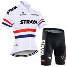 Conjunto de Ciclismo Feminino Strava Branco c Short