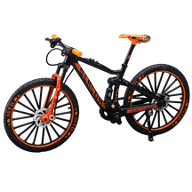 Miniatura de Bicicleta MTB de Metal Laranja