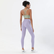 Conjunto Legging Fitness de Yoga Feminino Authentic II Verde Roxo