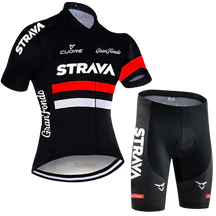 Conjunto de Ciclismo Feminino Strava Vermelho c Short