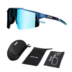 Óculos de Ciclismo & Corrida UV400 Slide Kapvoe Azul
