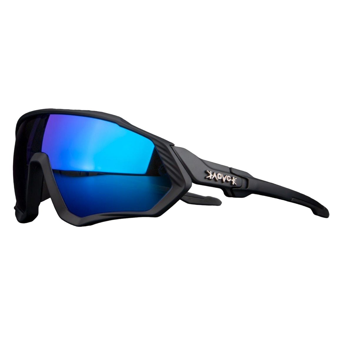 Óculos de Ciclismo & Corrida com Lentes Polarizadas Preto com Azul 1