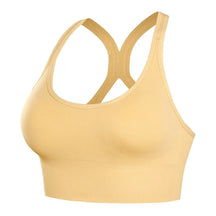 Top Fitness Esportivo Acolchoado Workout Amarelo