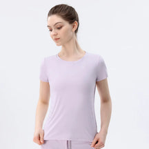 Camiseta Feminina de Treino Running Energy Violeta