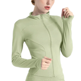 Casaco Esportivo Feminino com Zíper ActiveWear Verde