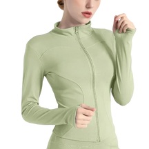 Casaco Esportivo Feminino com Zíper ActiveWear Verde