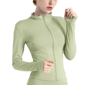 Casaco Esportivo Feminino com Zíper ActiveWear Verde