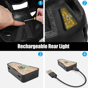 Capacete para Ciclismo com LED Ultra Light MTB Cycabel