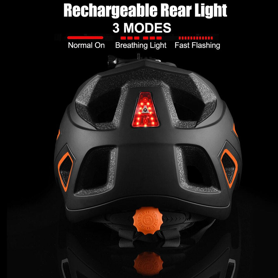 Capacete para Ciclismo com LED Ultra Light MTB Cycabel