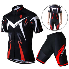 Roupa Conjunto Para Ciclismo Masculino X-Tiger Vermelho