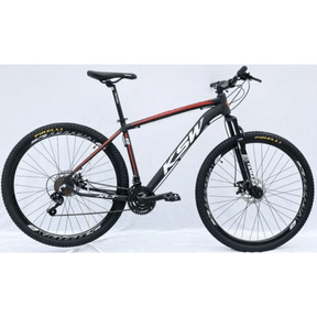 Bicicleta Aro 29 Ksw 24 Marchas Cambios Shimano Tourney Vermelho