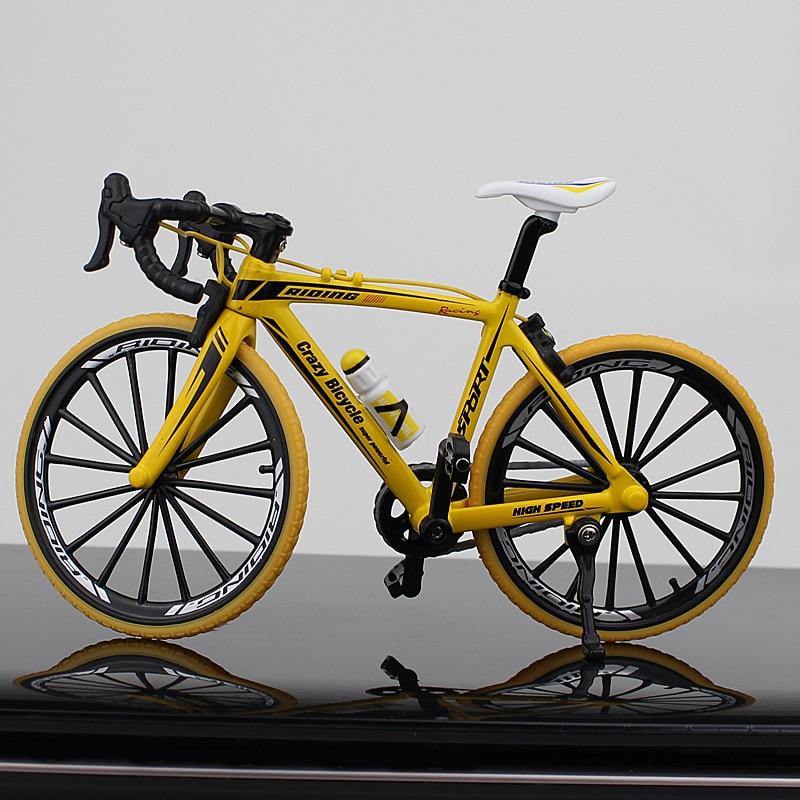 Miniatura de Bicicleta MTB e Speed de Metal Speed Amarela