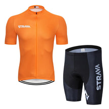 Roupa de Ciclismo Strava Classic Laranja c Bermuda