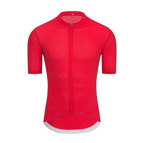 Camisa Esportiva Ciclismo Masculina Secagem Rápida Vermelho