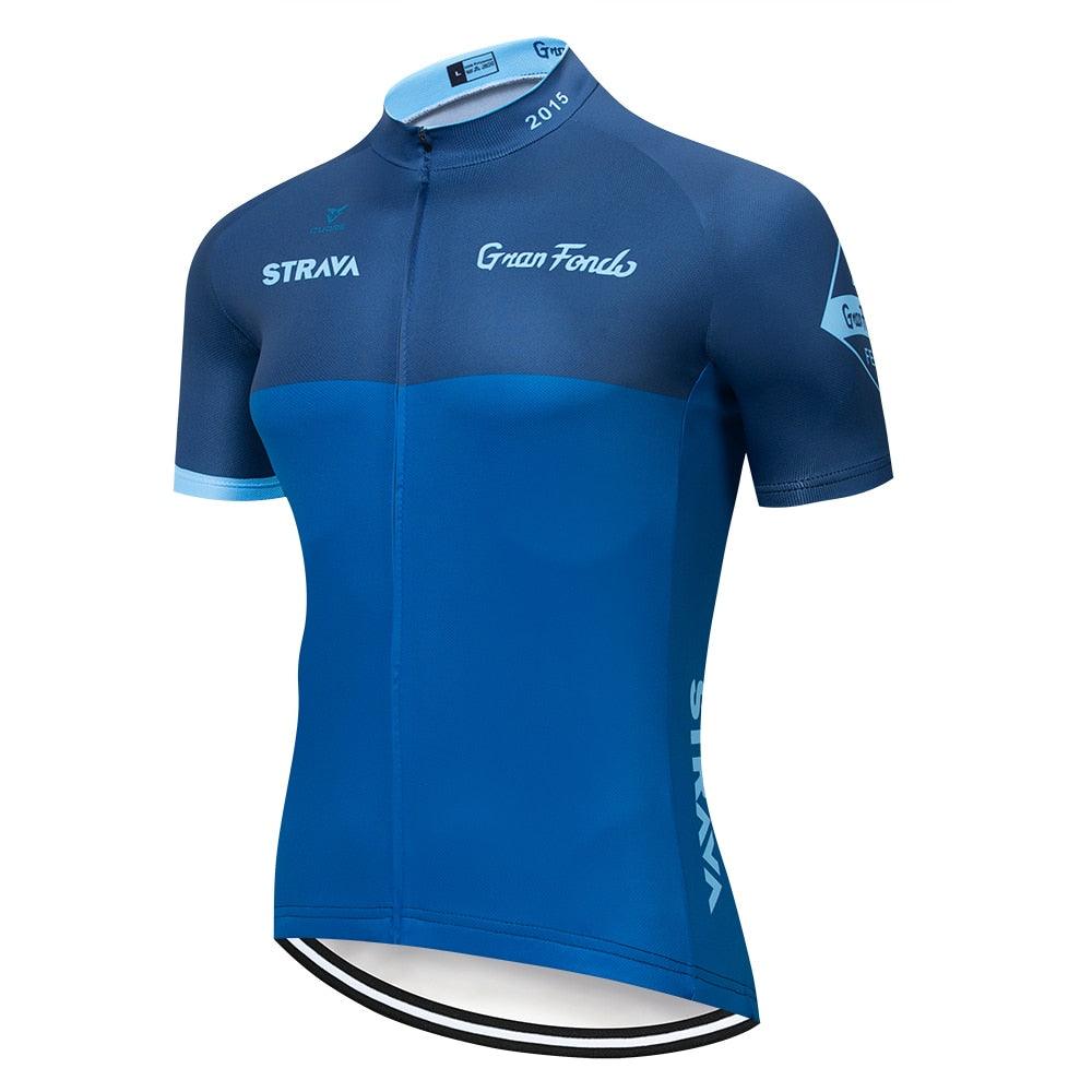 Camisa de Ciclismo Strava Classic Summer Azul