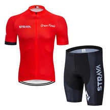 Roupa de Ciclismo Strava Classic Vermelho c Bermuda