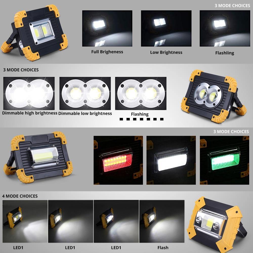 Mini Holofote Super Light Lanterna Portátil - RDI Sports