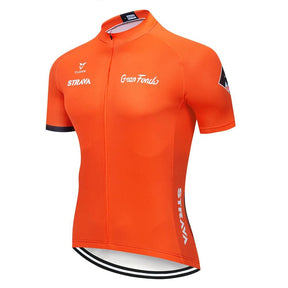 Camisa de Ciclismo Strava Classic Summer Laranja