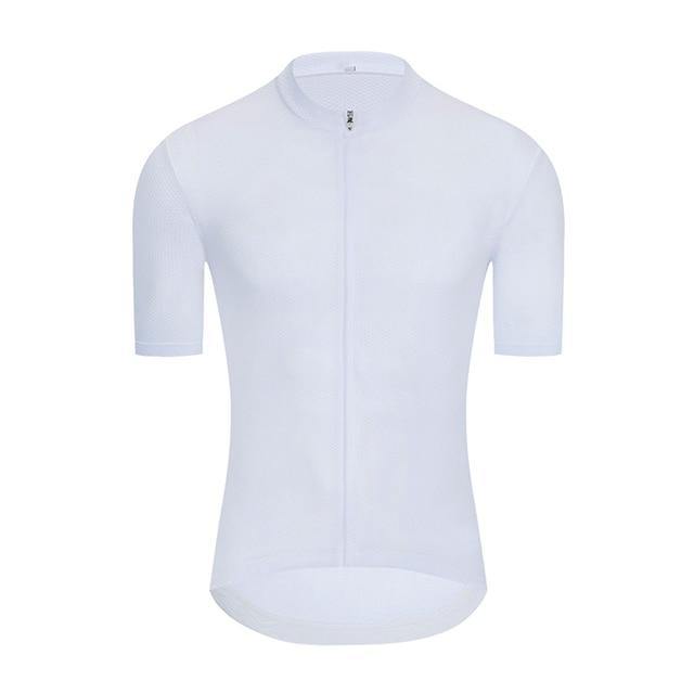 Camisa Esportiva Ciclismo Masculina Secagem Rápida Branco