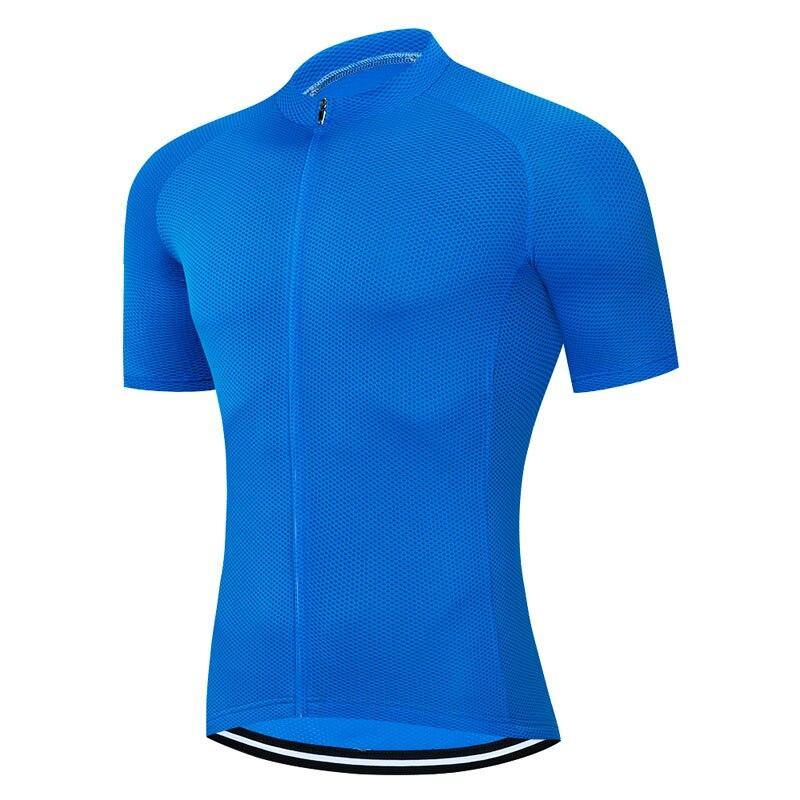 Camisa Esportiva Ciclismo Masculina Secagem Rápida Azul