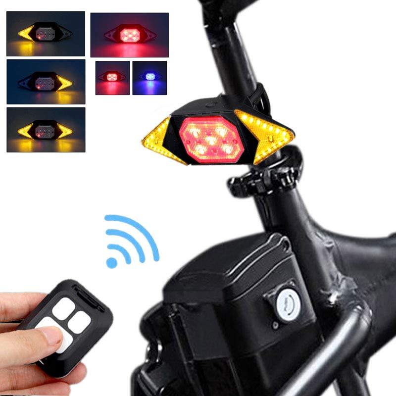 LED Traseira de Bicicleta Smart Controle Remoto