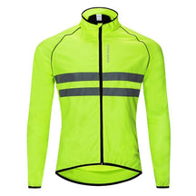 Blusa Corta Vento Manga Comprida Para Ciclismo Verde