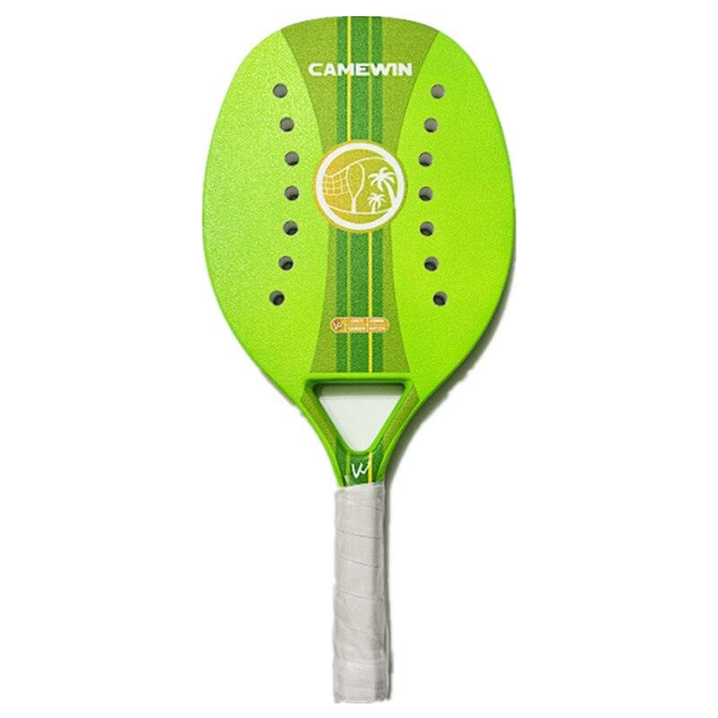 Raquete de Beach Tennis Pro Carbono - Camewin Verde Limão