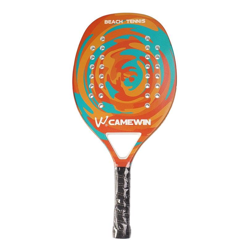 Raquete de Beach Tennis Pro Carbono - Camewin Laranja